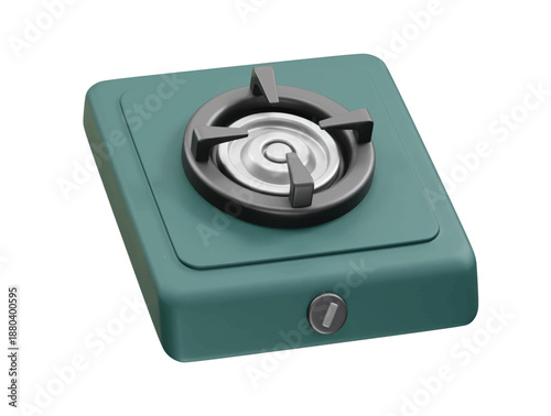 Gas Stove icon 3d render illustration 