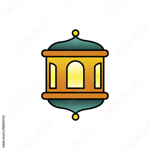 VECTOR ISLAMIC LANTERN LAMP.eps