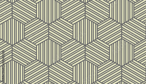 Abstract geometric pattern with stripes, lines. Seamless vector background. Grey ornament. Simple lattice graphic design