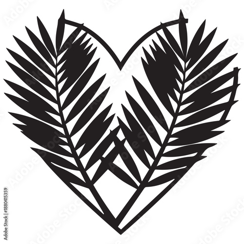 Jesus Christ Triumphal Entry into Jerusalem Silhouette Riding Donkey Vector Illustration