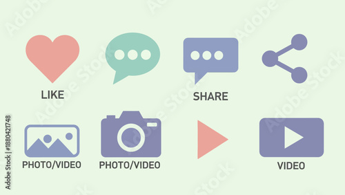 Social Media Icons for Engagement and Content Sharing.