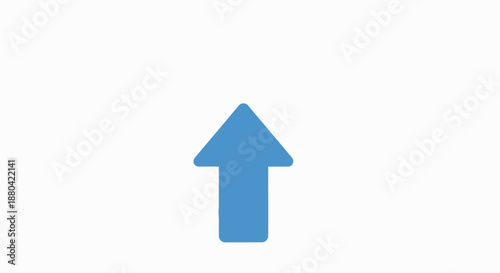 blue arrow pointing up