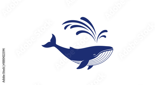 blue whale jumping out of water