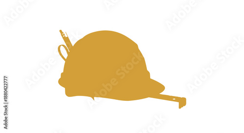 construction worker hard hat silhouette
