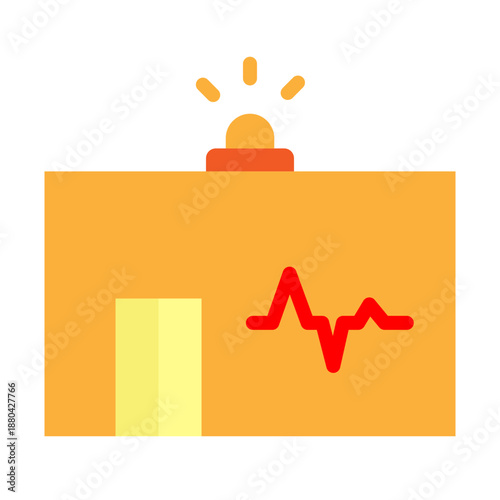 Emergency Room Vector Flat Icon Design