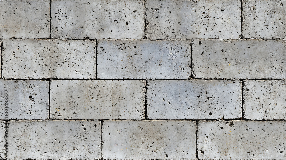 Obraz premium Gray Pitted Concrete Block Wall Texture background