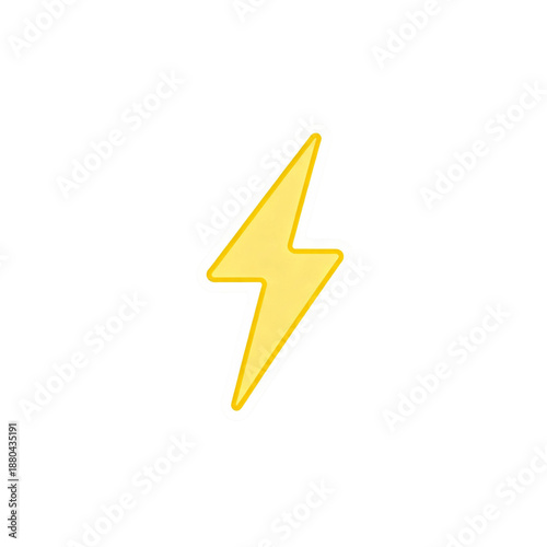 Free Download Vibrant yellow lightning bolt on black background - GFXLoad