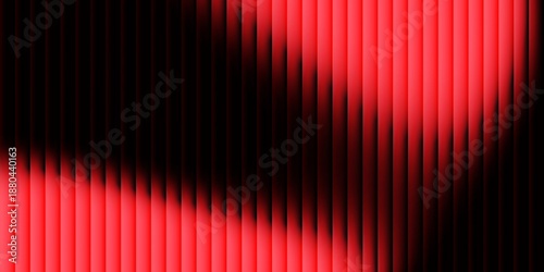 Abstract red gradient wave on black background with fractal glass texture