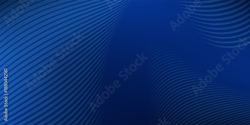 Lines blue abstract background, the look of stainless steel, circular lines on a blue abstract simple