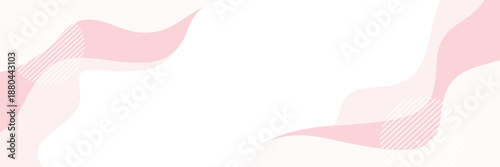 Soft pastel pink abstract wave background vector, pink feminine banner design, suitable for beauty products, sale banners, templates, business ads, events, headers, web, and more