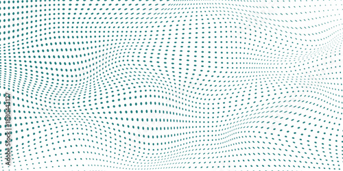 Abstract Dot Vector Gradient Blue Color Halftone Background Staggered Dots Pattern Design Art