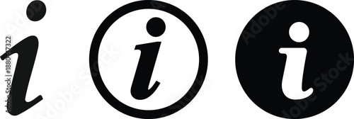 Information vector icons isolated on white background. Black bubbles pointers information icons signs. Information info simple vector icon.