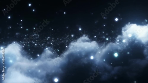 Stunning Galaxy with Stars and Nebula.