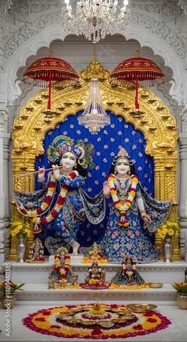 Krishna janmashtami temple darshan: divine deities, hindu festival, indian culture and tradition