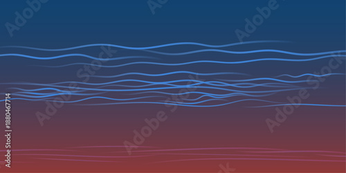 Astronomy banner. Noctilucent clouds background and wallpaper