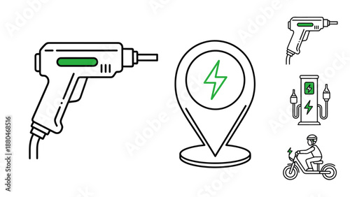 Essential electric vehicle charging infrastructure and eco-friendly transportation solutions for a sustainable future, promoting clean energy adoption