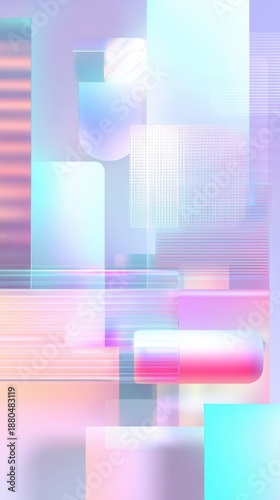 Abstract Geometric Shapes and Gradients Modern Design Asset