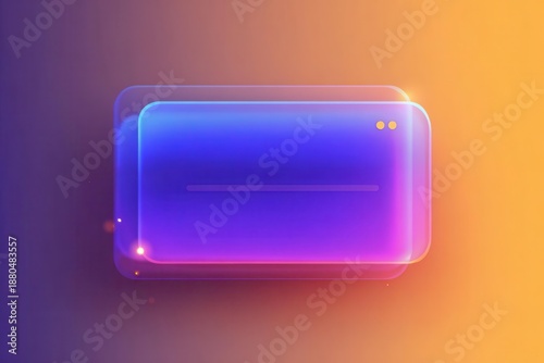 Abstract, Glowing, Glassy Interface Element Design