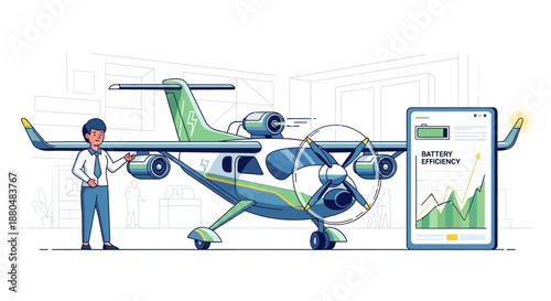 Electric airplane technology for sustainable flights