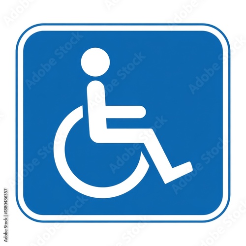 Disability access symbol for wheelchair users and accessible facilities