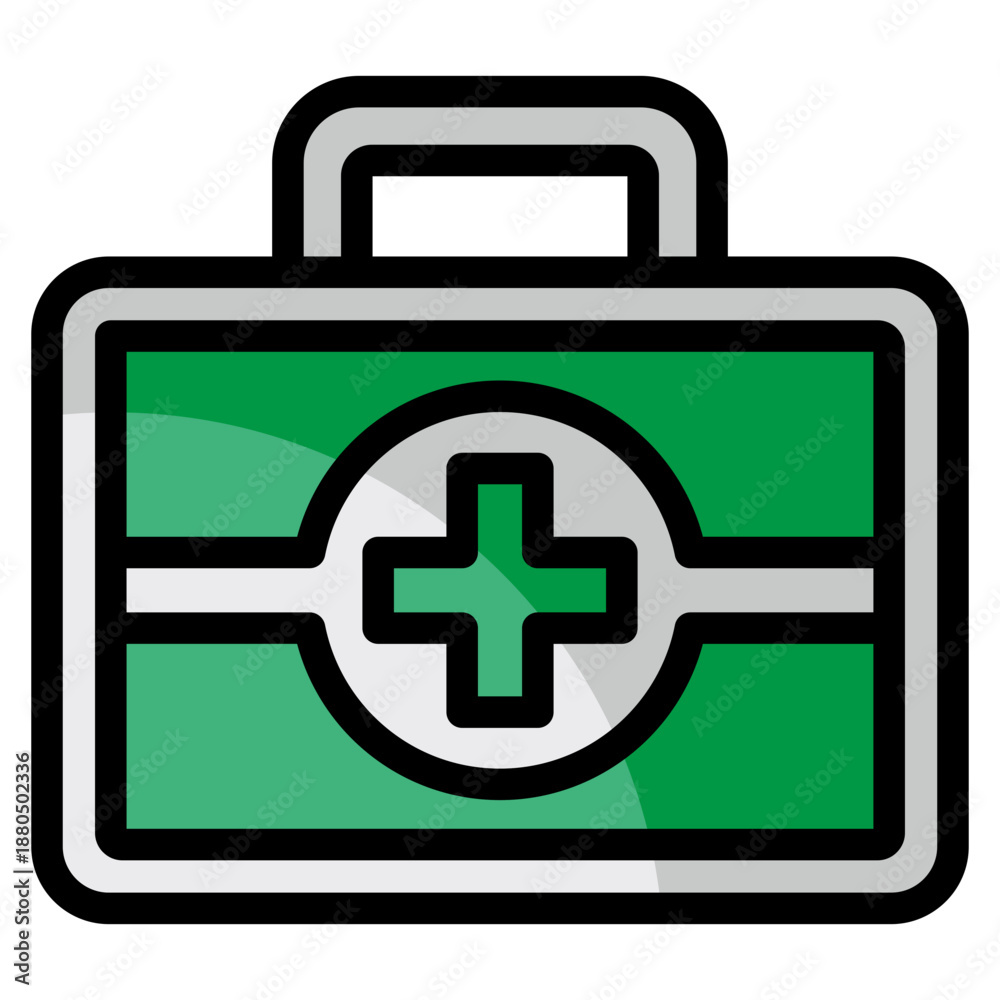 Obraz premium First Aid Kit Icon Element For Design