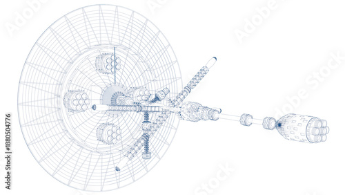 3D Sketch of a scientific spacecraft