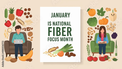January is National Fiber Focus Month with healthy foods