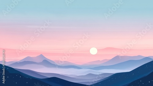 Pastel Sky Background Illustration