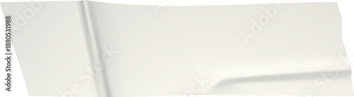 White blank paper sheet with slight folds