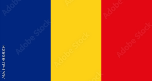 Romania national country flag waving in the wind