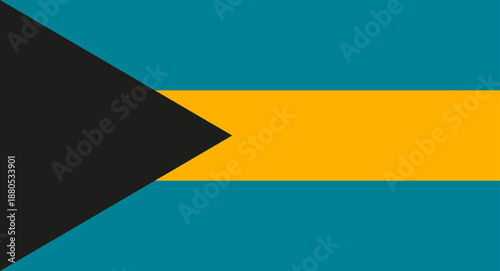 Bahamas flag waving representing national identity and symbol