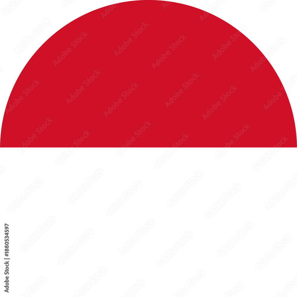 Naklejka premium Monaco or Indonesia flag symbol abstract design element