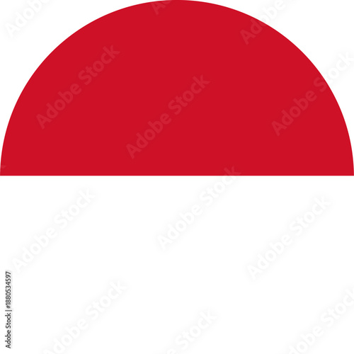 Free Download Monaco or Indonesia flag symbol abstract design element - GFXLoad