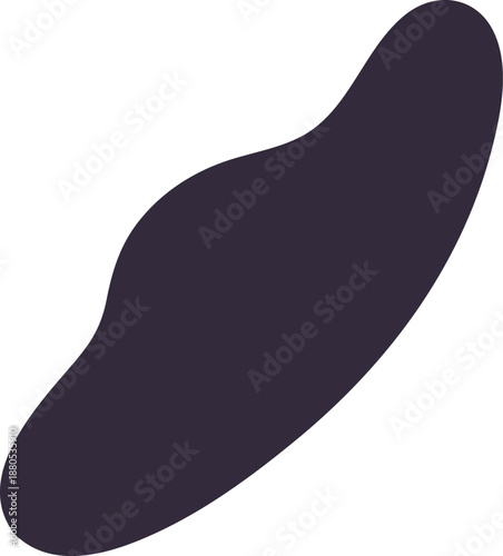 Abstract organic amoeba shape liquid fluid element