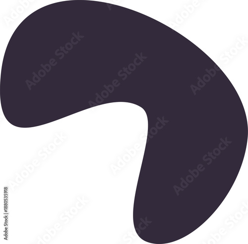 Abstract organic shape creating stylish modern design