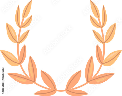 Golden laurel wreath symbolizing victory and achievement
