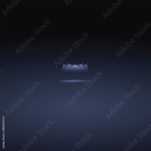 A nautical silhouette of a cargo ship and luxury yacht sailing across the ocean horizon under a summer sunset sky with clouds reflecting on the wavy water