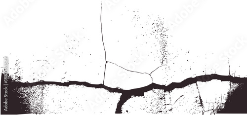 Black and aerial map showing dense and sparse population clusters
