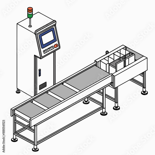 Smart food intelligent weighing scale technology for accurate portioning and production control in a food processing line