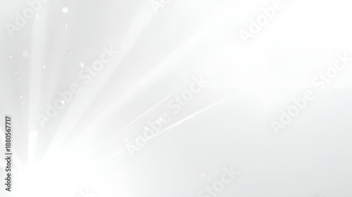 Soft White Abstract Light Background with Minimal Gradient and Copy Space,clean and minimal abstract white background featuring soft light rays, subtle gradients, and gentle glow effects.