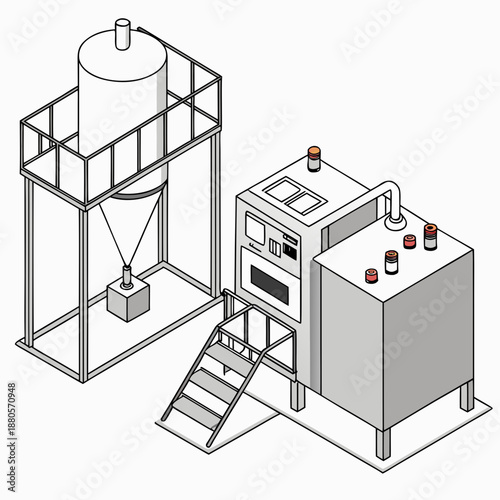 Advanced technology and equipment for industrial food protein isolate production in a clean facility.