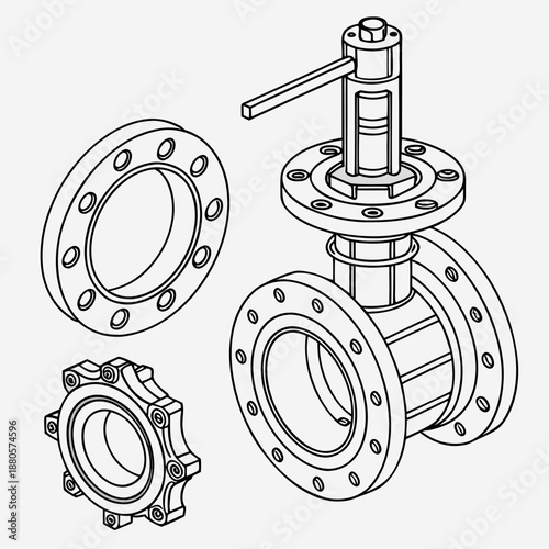 Industrial Valve Components and Flanges