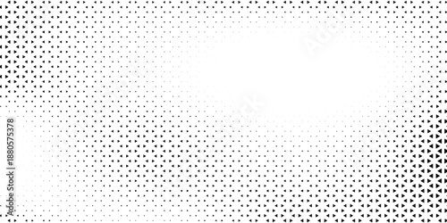 Seamless halftone triangle pattern. Random vector noise texture. Vector ilustration