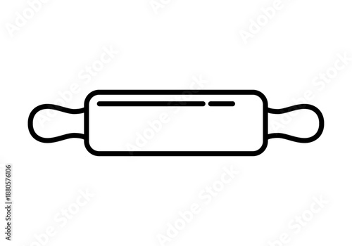 Icono de rodillo de cocina para amasar masa de panadería