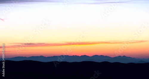 Serene Mountain Landscape at Sunset Time.