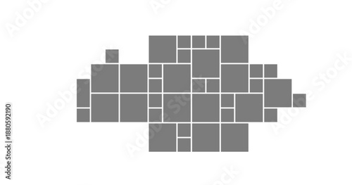 Photo moodboard gallery with template mosaic and montage collage for picture background or blank holiday art. Vintage set creative and composition page with texture board and mockup album illustration