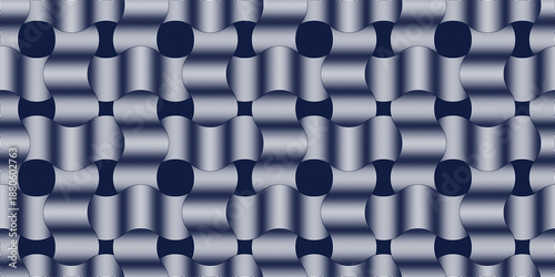 Weaving seamless pattern, traditional wicker lacing handcraft endless abstract background, geometric line weave wallpaper.