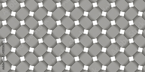 Weaving seamless pattern, traditional wicker lacing handcraft endless abstract background, geometric line weave wallpaper.