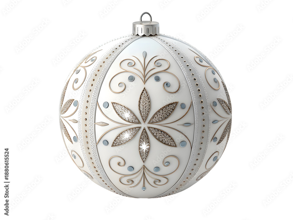 Fototapeta premium christmas ball isolated on white