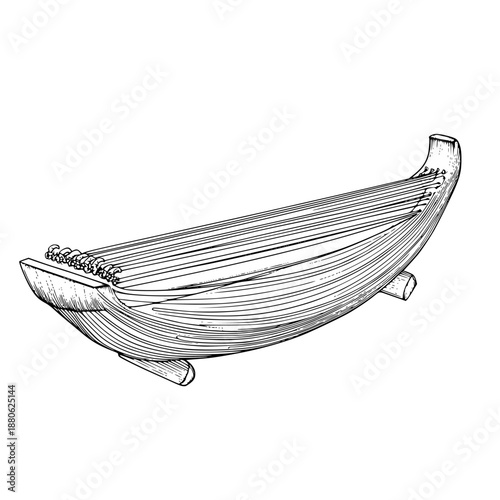 Melodic Melodies: Art Koto | Clean, isolated vector art for creative projects.